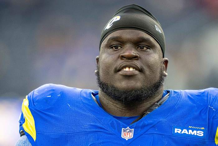 Kevin Dotson has had a strong season for the Los Angeles Rams in 2023. 